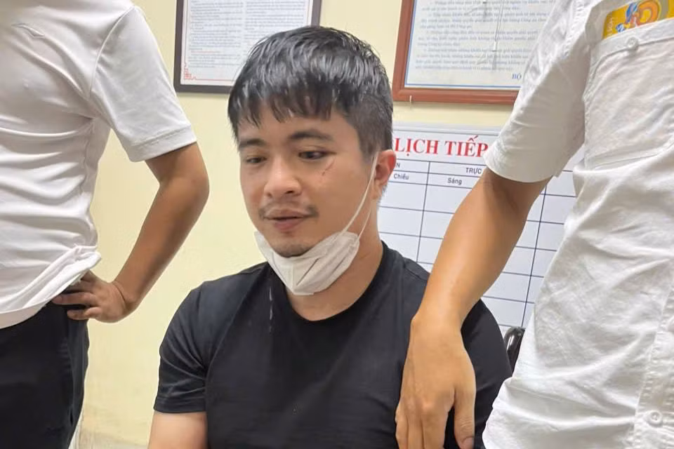 Đối tượng Phó Đức Nam bị bắt giữ. Ảnh CACC