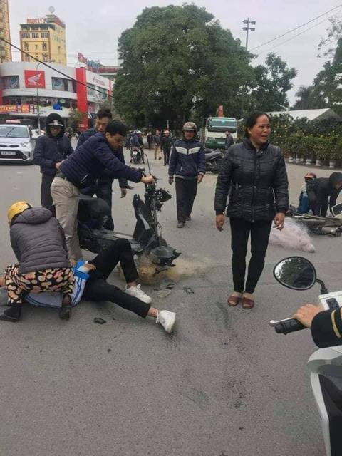 Học sinh ngã lăn quay nghi bị quăng lưới: CSGT Thanh Hóa nói gì? ảnh 1