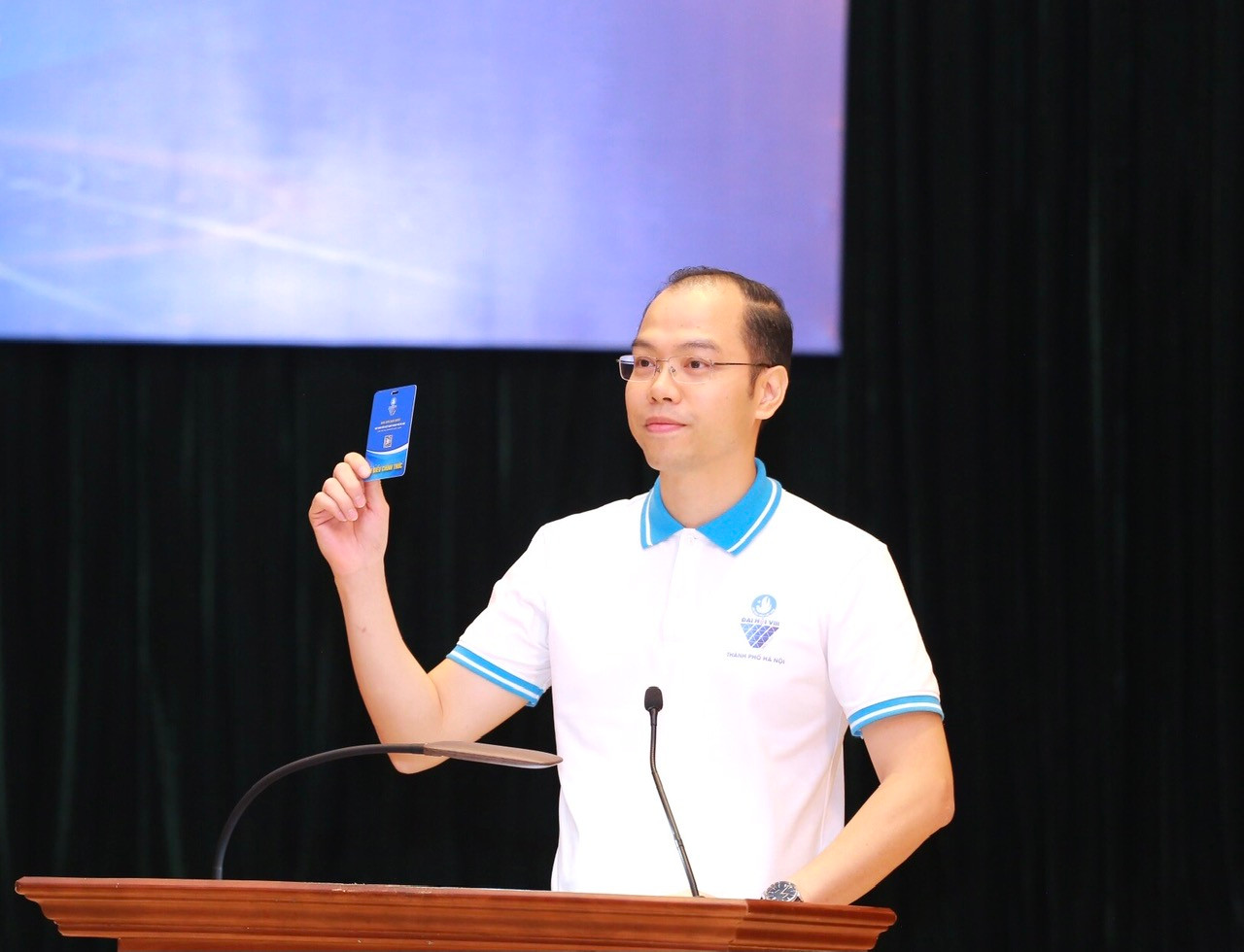 Anh Nguyễn Tiến Hưng, Phó Bí thư Thành Đoàn Hà Nội, Chủ tịch Hội Sinh viên TP Hà Nội khoá VIII, nhiệm kỳ 2023 – 2028