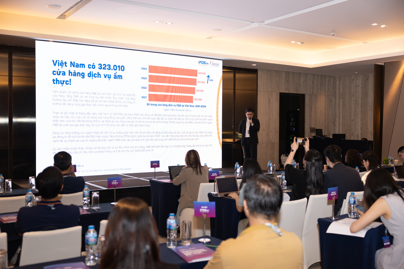 Ông Nguyễn Đỗ Anh Quân - Giám đốc thương hiệu iPOS.vn chia sẻ về báo cáo thị trường kinh doanh ẩm thực tại Việt Nam năm 2024 Ông Nguyễn Đỗ Anh Quân - Giám đốc thương hiệu iPOS.vn chia sẻ về báo cáo thị trường kinh doanh ẩm thực tại Việt Nam năm 2024