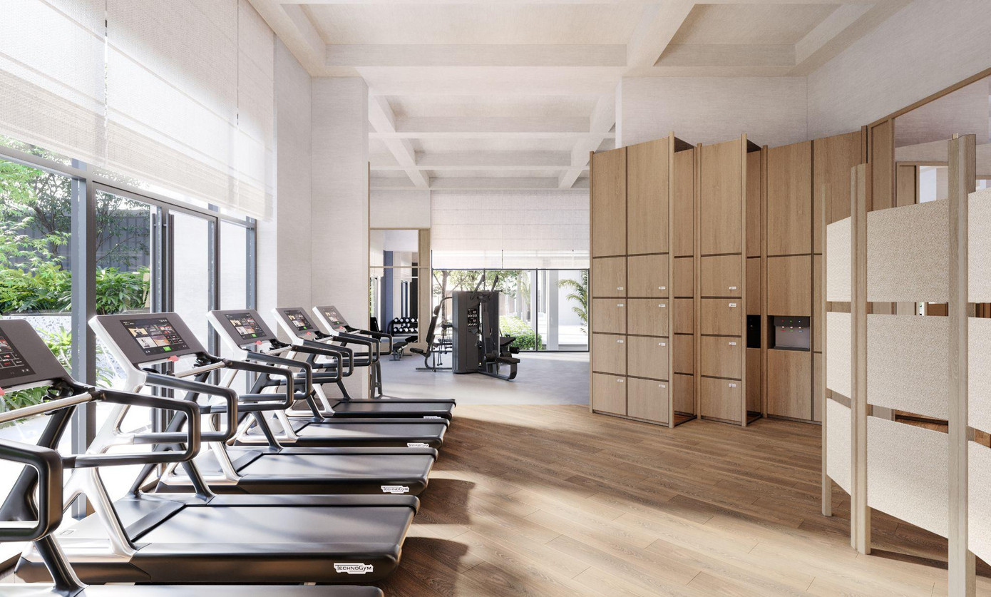 Phòng tập Gym tại The Senique Hanoi với hệ thống trang thiết bị hiện đại, đem lại trải nghiệm tập luyện năng động mỗi ngày cho cư dân.