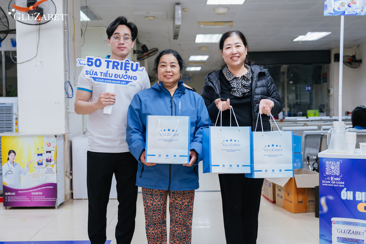 Gluzabet cam kết trao tặng 50 triệu ml sữa dinh dưỡng dành cho người tiểu đường trong vòng 10 năm