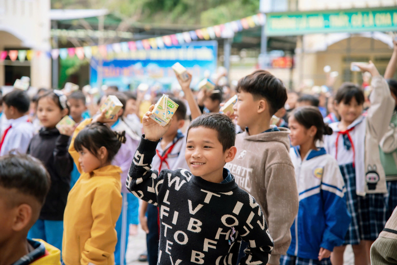 Niềm vui ngày hội sữa - Ảnh Vinasoy Niềm vui ngày hội sữa - Ảnh Vinasoy