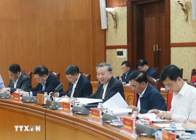 Tổng Bí thư Tô Lâm phát biểu chỉ đạo. (Ảnh: Thống Nhất/TTXVN) Tổng Bí thư Tô Lâm phát biểu chỉ đạo. (Ảnh: Thống Nhất/TTXVN)