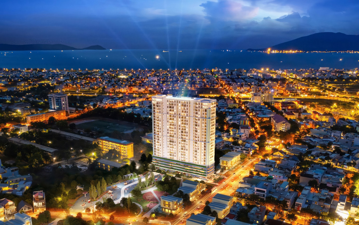 Tòa tháp căn hộ MIA Center Point tại vị trí trung tâm quận Liên Chiểu