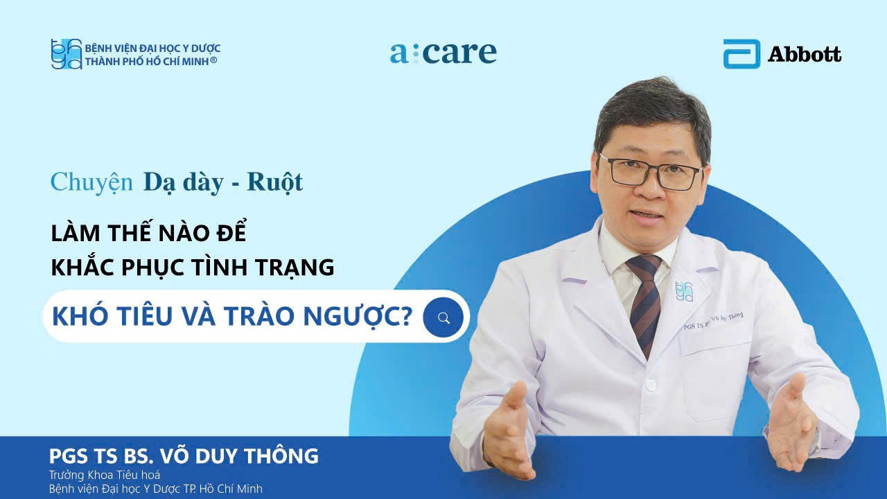 PGS.TS.BS Võ Duy Thông, Trưởng khoa Tiêu hóa, Bệnh viện Đại học Y Dược TP. Hồ Chí Minh
