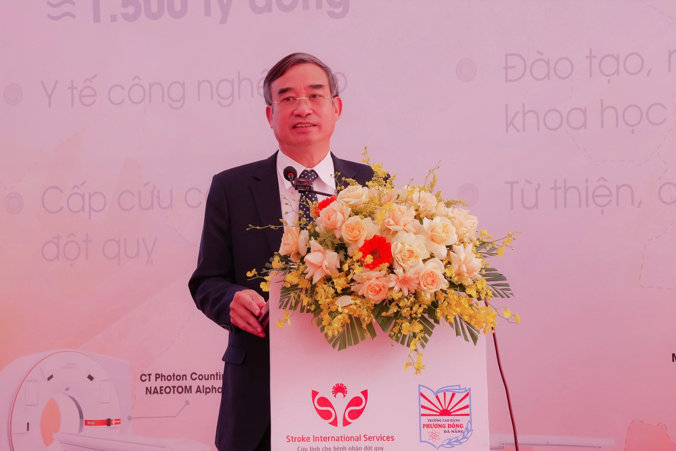 Ông Lê Trung Chinh, Chủ tịch UBND thành phố Đà Nẵng phát biểu tại buổi lễ