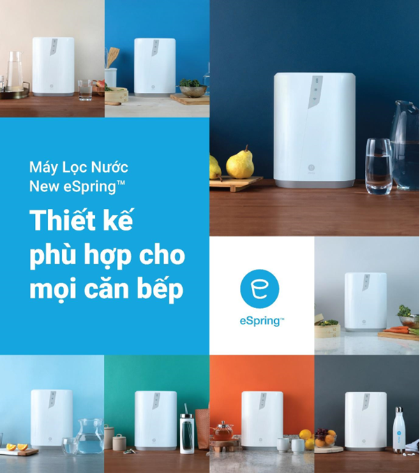 Sở hữu “ngoại hình” nhỏ nhắn, New eSpring là một chiếc máy lọc nước phù hợp với mọi không gian sống. Sở hữu “ngoại hình” nhỏ nhắn, New eSpring là một chiếc máy lọc nước phù hợp với mọi không gian sống.