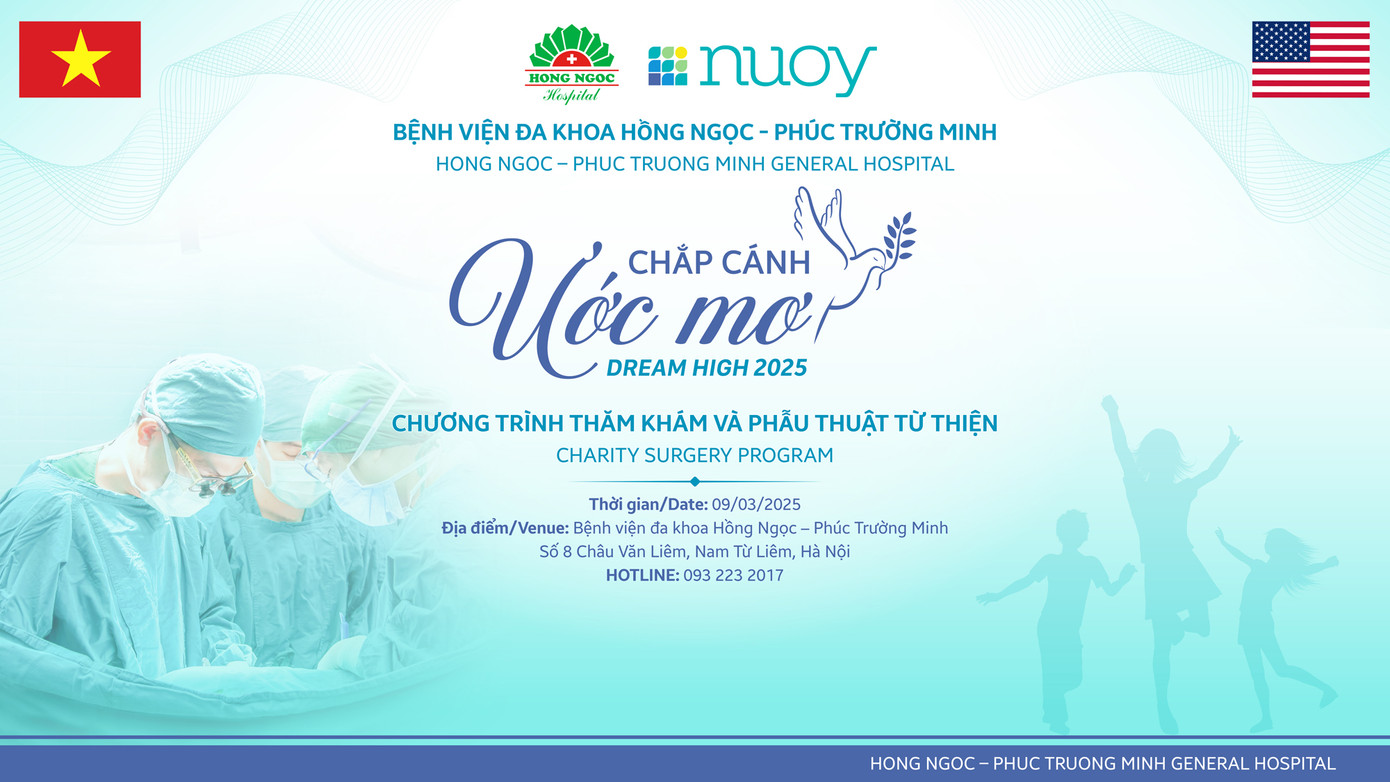 Chương trình “Chắp cánh ước mơ” diễn ra vào tháng 3/2025 tại BVĐK Hồng Ngọc. Chương trình “Chắp cánh ước mơ” diễn ra vào tháng 3/2025 tại BVĐK Hồng Ngọc.