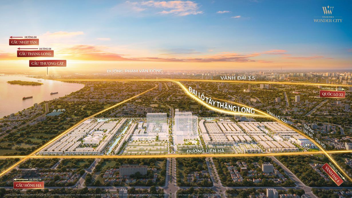 Vinhomes Wonder City sở hữu vị trí đắt giá bậc nhất trong lòng trung tâm kinh tế - hành chính mới phía Tây Thủ đô