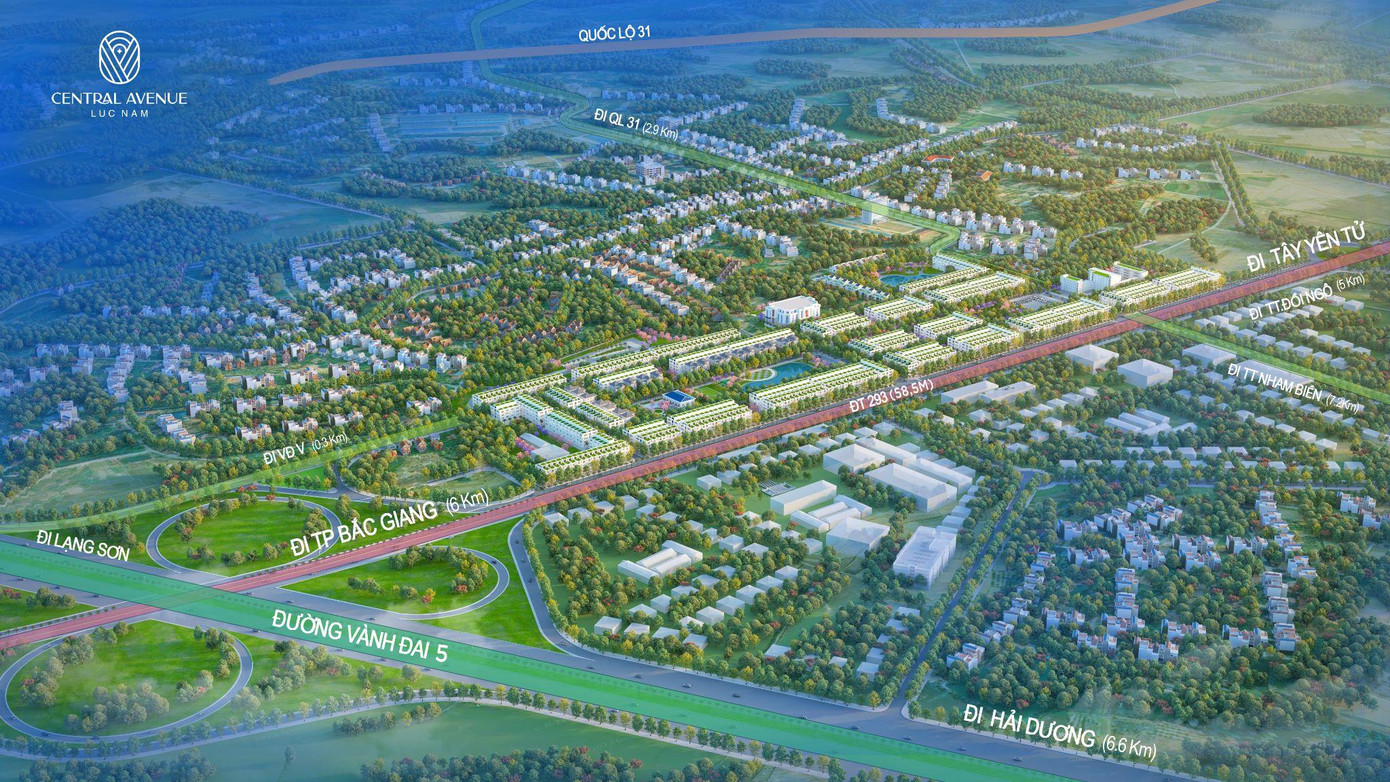 Central Avenue - dự án có vị trí chiến lược tại Lục Nam, Bắc Giang Central Avenue - dự án có vị trí chiến lược tại Lục Nam, Bắc Giang