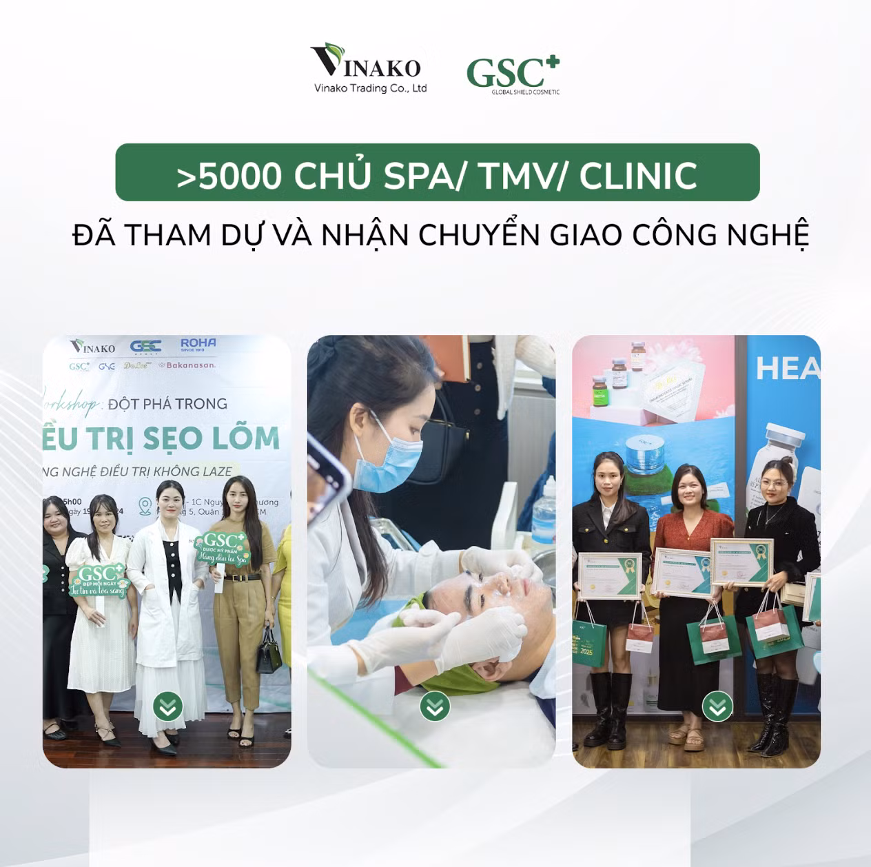 GSC tổ chức workshop và chuyển giao công nghệ tới Spa & Clinic GSC tổ chức workshop và chuyển giao công nghệ tới Spa & Clinic