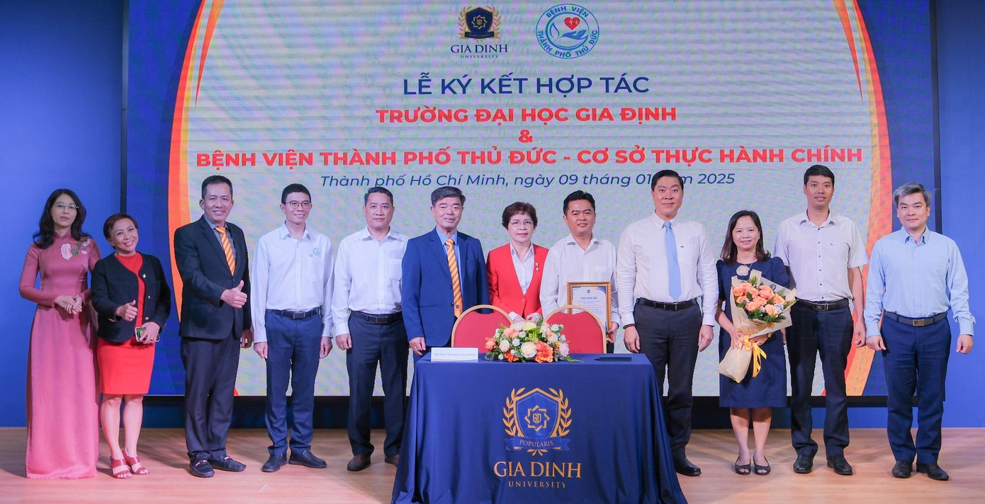 Trường Đại học Gia Định và Bệnh viện Thành phố Thủ Đức “bắt tay” hợp tác trong đào tạo nguồn nhân lực chất lượng cao thuộc nhóm ngành Sức khỏe. Trường Đại học Gia Định và Bệnh viện Thành phố Thủ Đức “bắt tay” hợp tác trong đào tạo nguồn nhân lực chất lượng cao thuộc nhóm ngành Sức khỏe.