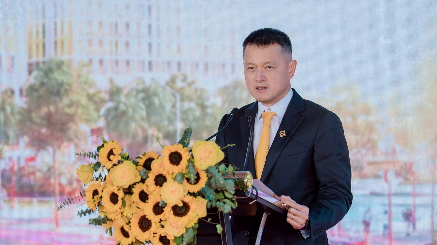 Ông Đặng Minh Trường, Chủ tịch HĐQT Tập đoàn Sun Group phát biểu tại Lễ khởi công. Ông Đặng Minh Trường, Chủ tịch HĐQT Tập đoàn Sun Group phát biểu tại Lễ khởi công.