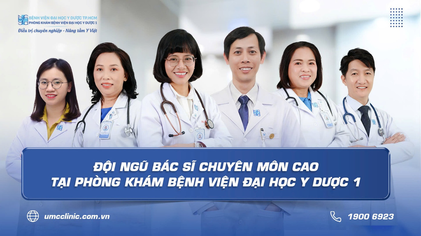Đội ngũ bác sĩ chuyên môn cao tại Phòng khám Bệnh viện Đại học Y Dược 1. Đội ngũ bác sĩ chuyên môn cao tại Phòng khám Bệnh viện Đại học Y Dược 1.