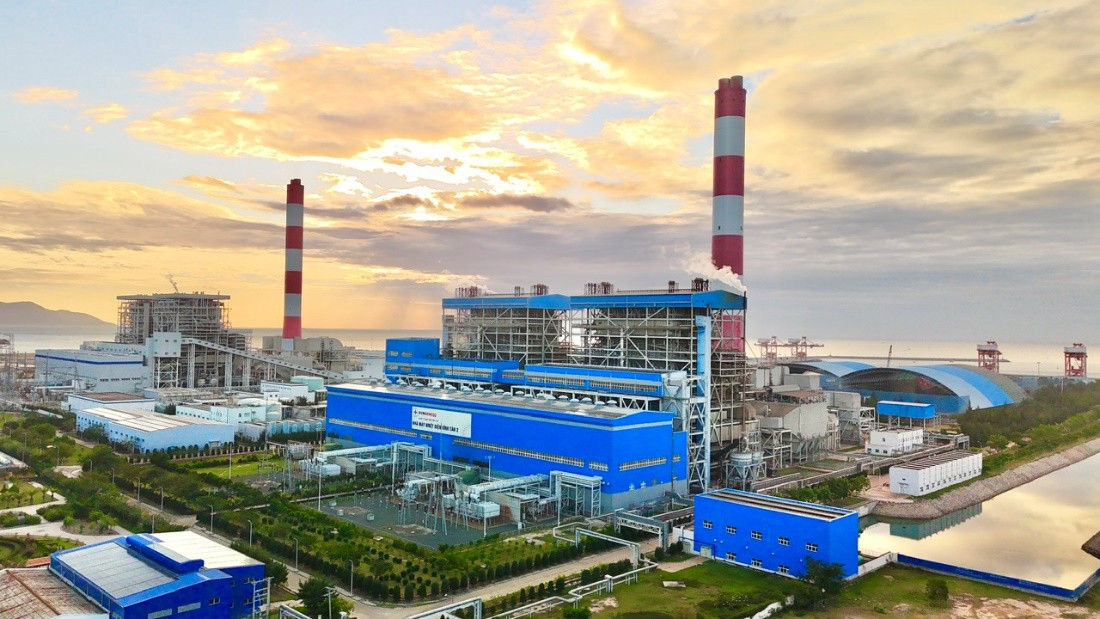 Toàn cảnh nhà máy Nhiệt điện Vĩnh Tân 2