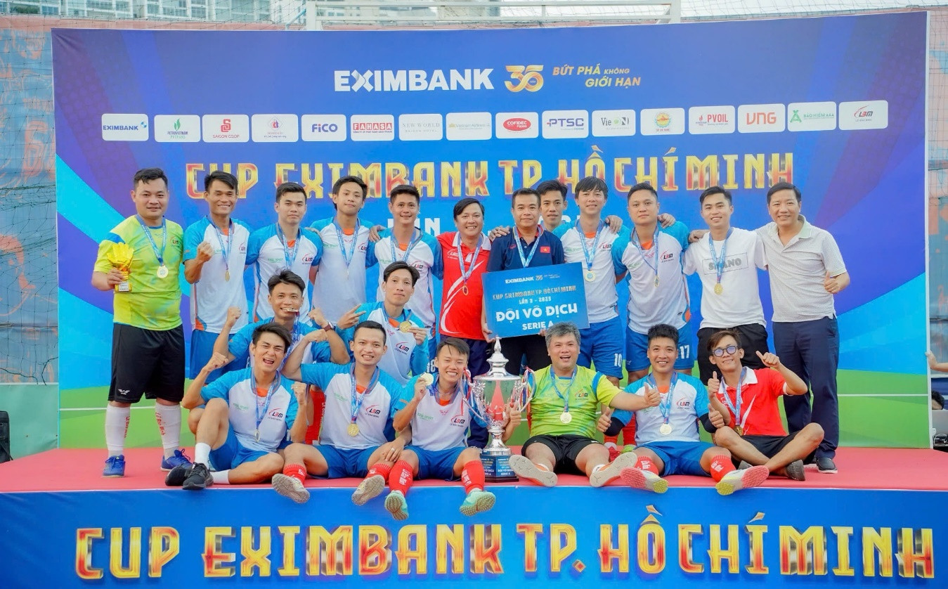 Ở Serie A, CTCP Lê Bảo Minh xuất sắc giành cúp vô địch