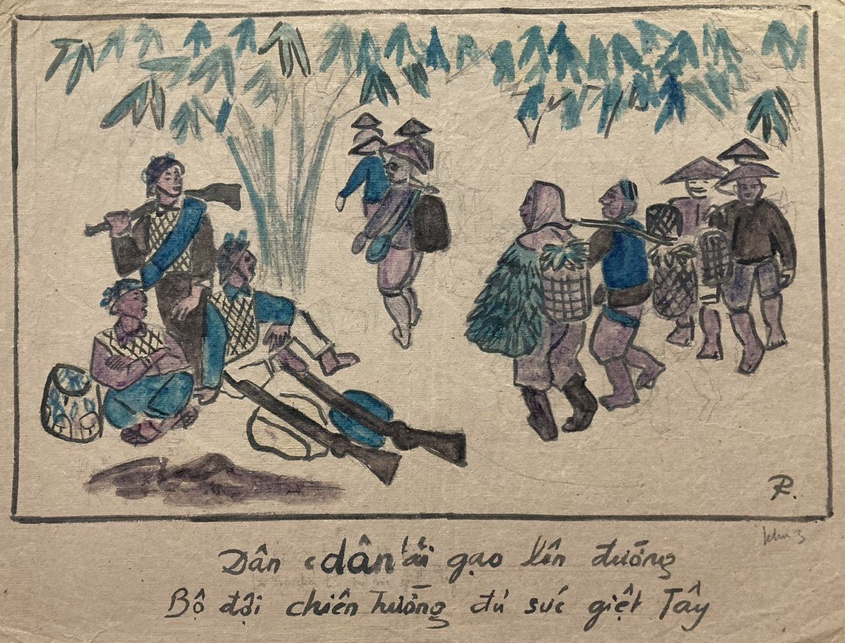 Những bức họa đặc biệt của lớp họa sĩ khoác ba lô ra trận ảnh 5