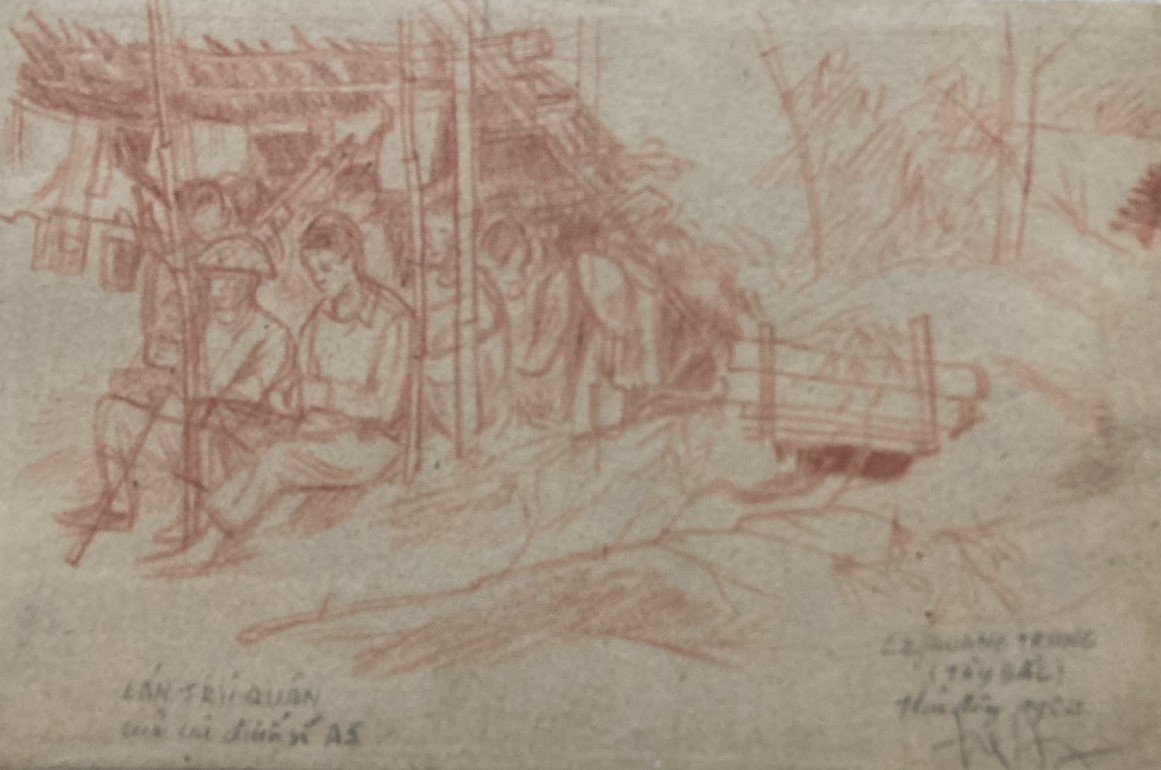 Những bức họa đặc biệt của lớp họa sĩ khoác ba lô ra trận ảnh 9