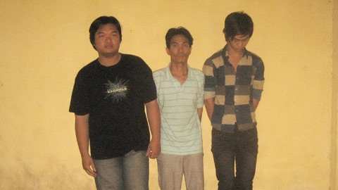 Các đối tượng bị bắt trong một đường dây tiêu thụ xe gian