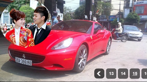 Dư luận Hà Tĩnh vẫn còn rúng động mạnh bởi một “siêu” đám cưới diễn ra ngày 29/2 tại huyện Hương Sơn. Trong đám cưới, chú rể đón dâu bằng một chiếc Ferrari California với giá xấp xỉ 12 tỷ đồng. Mẹ của chú rể, bà Nguyễn Thị Liễu một đại gia 