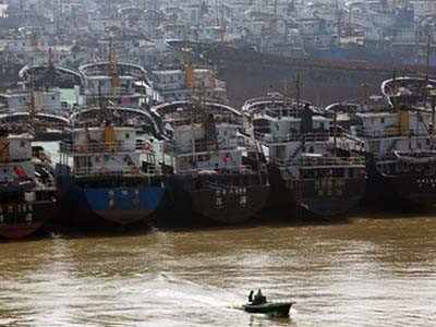 Tàu cá Trung Quốc đã nhiều lần xâm phạm khu vực quần đảo Trường Sa của Việt Nam. Trong ảnh là các tàu cá Trung Quốc tại một cảng thuộc tỉnh Hải Nam - Ảnh: AP