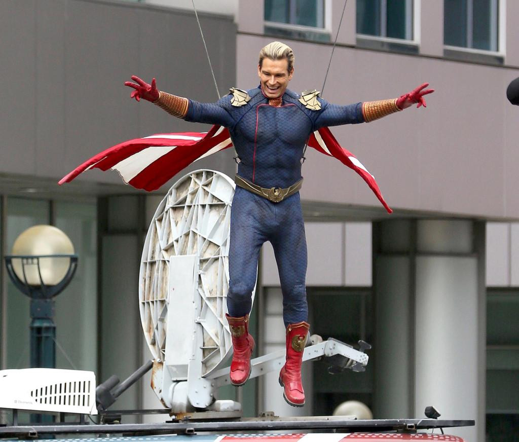 Antony Starr trên phim trường "The Boys" ở Toronto, Canada.