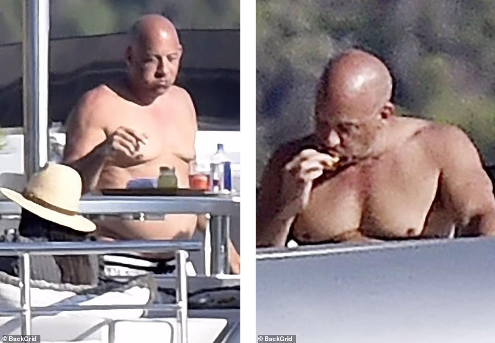 Dân mạng đoán, nam diễn viên 54 tuổi "xả hơi" quá mức sau thành công của "Fast &amp; Furious 9". Bên cạnh đó, thời gian nghỉ dịch quá dài dường như khiến anh bỏ bê việc tập luyện giữ gìn hình thể.