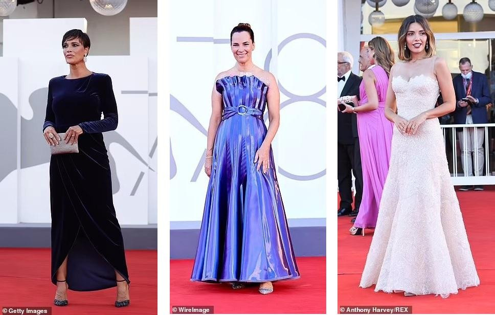 Từ trái qua phải: Diễn viên Ý Roberta Giarrusso, Roberta Armani và Serena Rossi