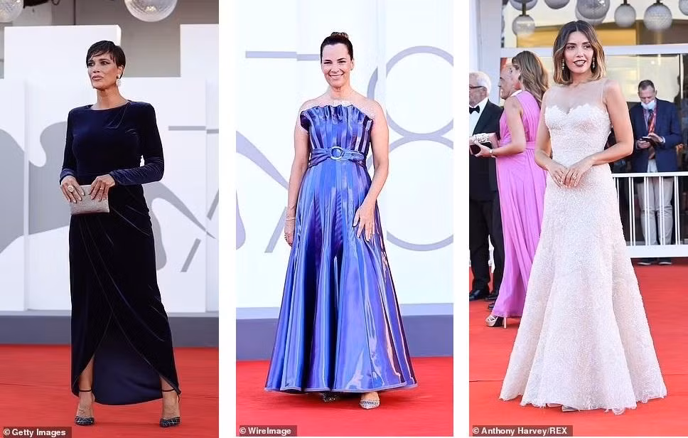 Từ trái qua phải: Diễn viên Ý Roberta Giarrusso, Roberta Armani và Serena Rossi Từ trái qua phải: Diễn viên Ý Roberta Giarrusso, Roberta Armani và Serena Rossi