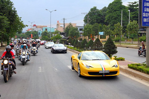 Đoàn siêu xe Sài Gòn vào tới TP. Đà Nẵng