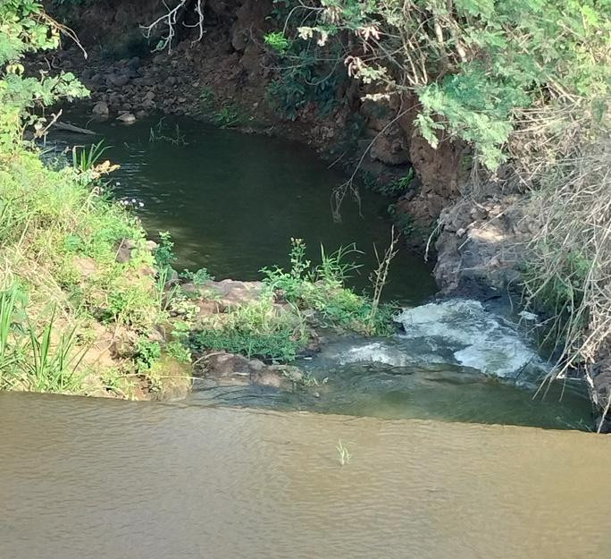 Khu vực đập nước nơi xảy ra vụ chết đuối thương tâm