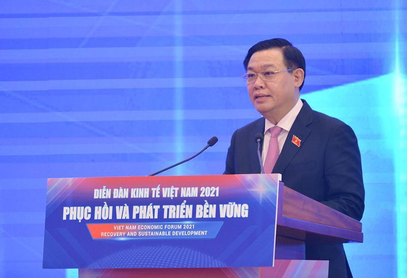Chủ tịch Quốc hội Vương Đình Huệ phát biểu tại Diễn đàn Kinh tế 2021 Chủ tịch Quốc hội Vương Đình Huệ phát biểu tại Diễn đàn Kinh tế 2021