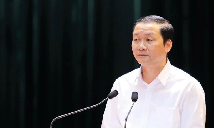 Chủ tịch UBND tỉnh Đỗ Minh Tuấn phát biểu tại buổi lễ. Chủ tịch UBND tỉnh Đỗ Minh Tuấn phát biểu tại buổi lễ.