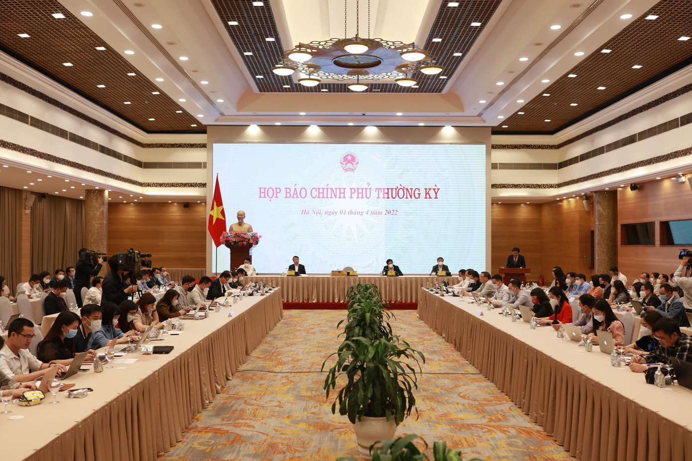 Toàn cảnh buổi họp báo. Ảnh: Như Ý Toàn cảnh buổi họp báo. Ảnh: Như Ý