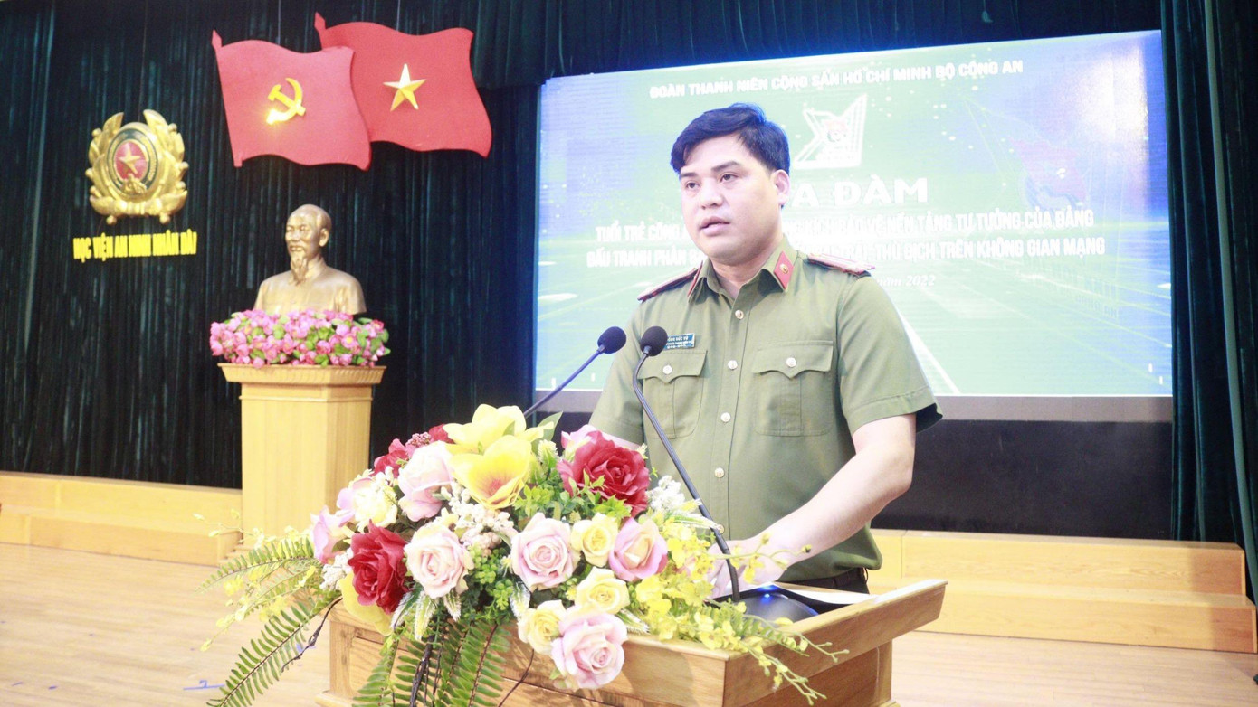 Trung tá Đồng Đức Vũ, Ủy viên Ban Thường vụ Trung ương Đoàn, Bí thư Đoàn Thanh niên Bộ Công an.