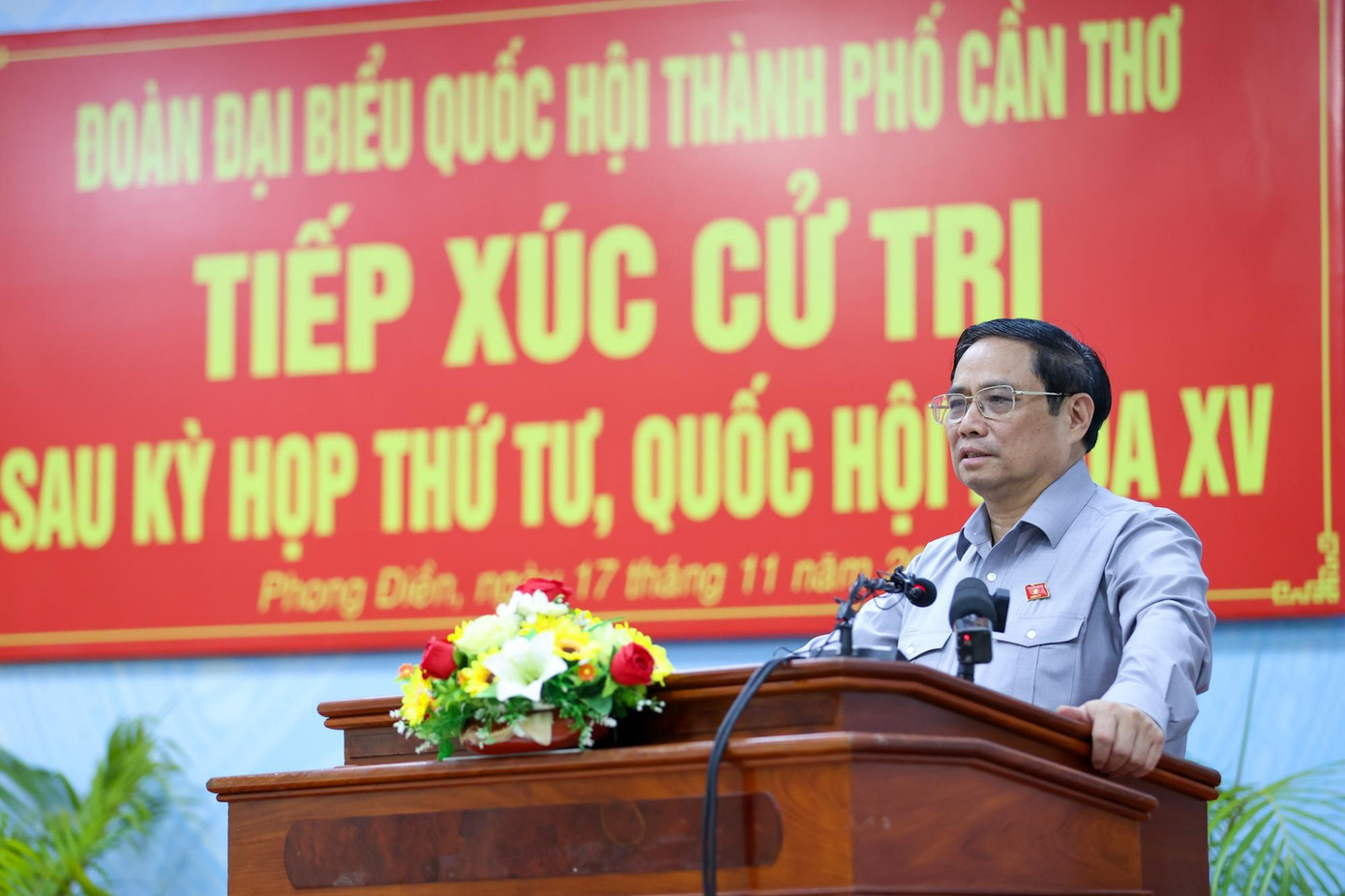 Thủ tướng Phạm Minh Chính phát biểu tại hội nghị. Ảnh: VGP Thủ tướng Phạm Minh Chính phát biểu tại hội nghị. Ảnh: VGP