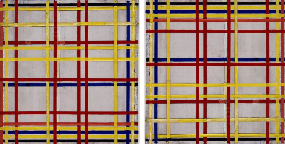 Cách bức tranh đã được trưng bày trong suốt những năm qua (ảnh trái) và cách treo chính xác (ảnh phải) Cách bức tranh đã được trưng bày trong suốt những năm qua (ảnh trái) và cách treo chính xác (ảnh phải)