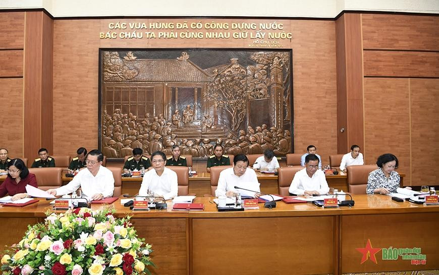 Lãnh đạo các ban, ngành Trung ương dự hội nghị. Ảnh: QĐND