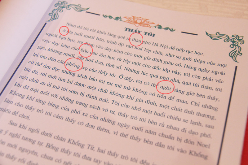 Lại một thảm họa chính tả mới. Ảnh: Trường Phong