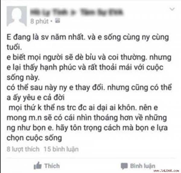 Dân mạng náo loạn với chiến tích “sống thử” của nữ sinh 18 ảnh 1