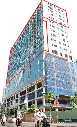 Mất bao nhiêu tiền để cắt ngọn tòa nhà 8B Lê Trực? ảnh 1