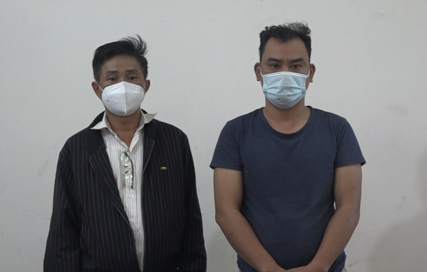 Hai đối tượng sau khi bị bắt. Hai đối tượng sau khi bị bắt.