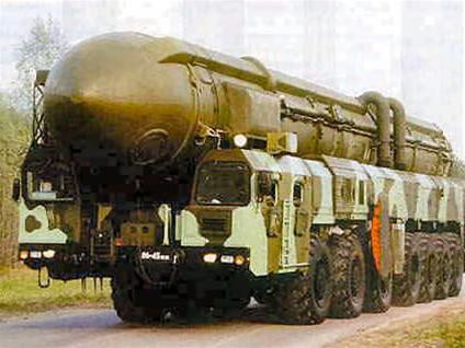 Một loại tên lửa chiến lược của Nga. Ảnh:Kievukraine.info