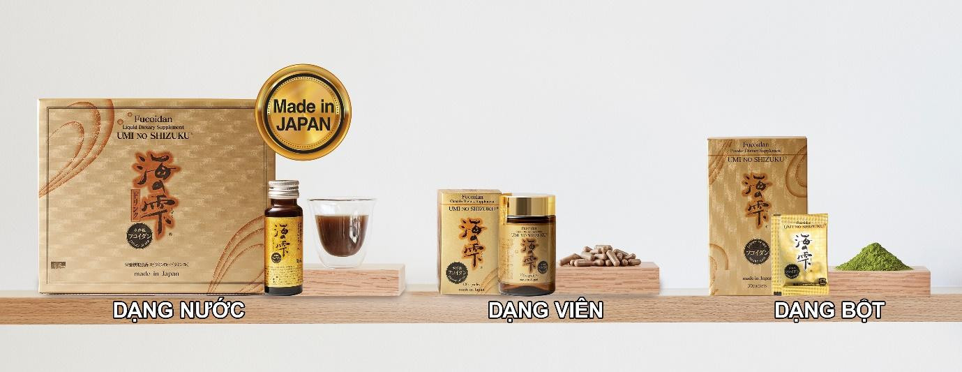 Sản phẩm được nhập khẩu từ Nhật Bản và phân phối bởi Công ty TNHH Umi No Shizuku.