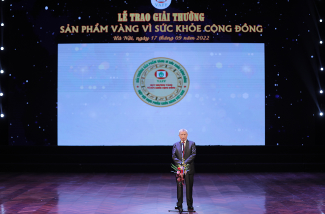 PGS.TS Trần Đáng – Chủ tịch Hiệp hội TPCN Việt Nam phát biểu khai mạc.