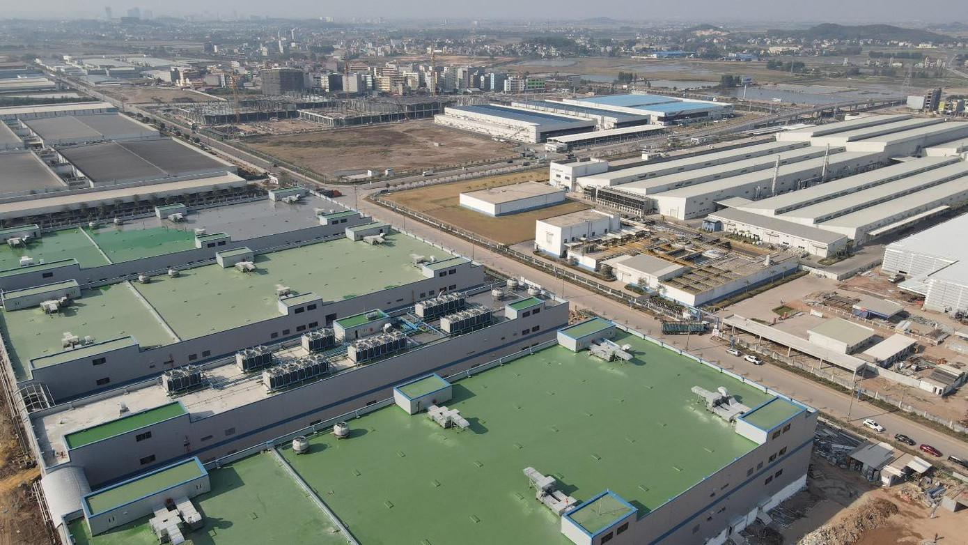 Khu công nghiệp Quang Châu với các nhà máy hiện đại được lấp đầy với tốc độ nhanh chóng.