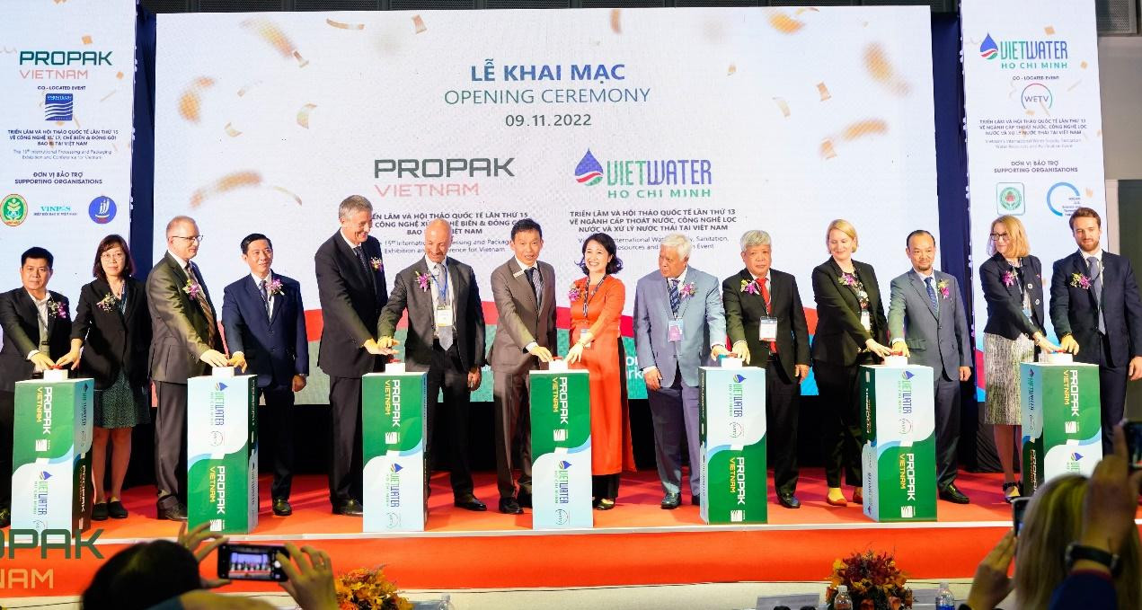 Lễ khai mạc triển lãm ProPak Vietnam 2022 và Vietwater 2022. Lễ khai mạc triển lãm ProPak Vietnam 2022 và Vietwater 2022.