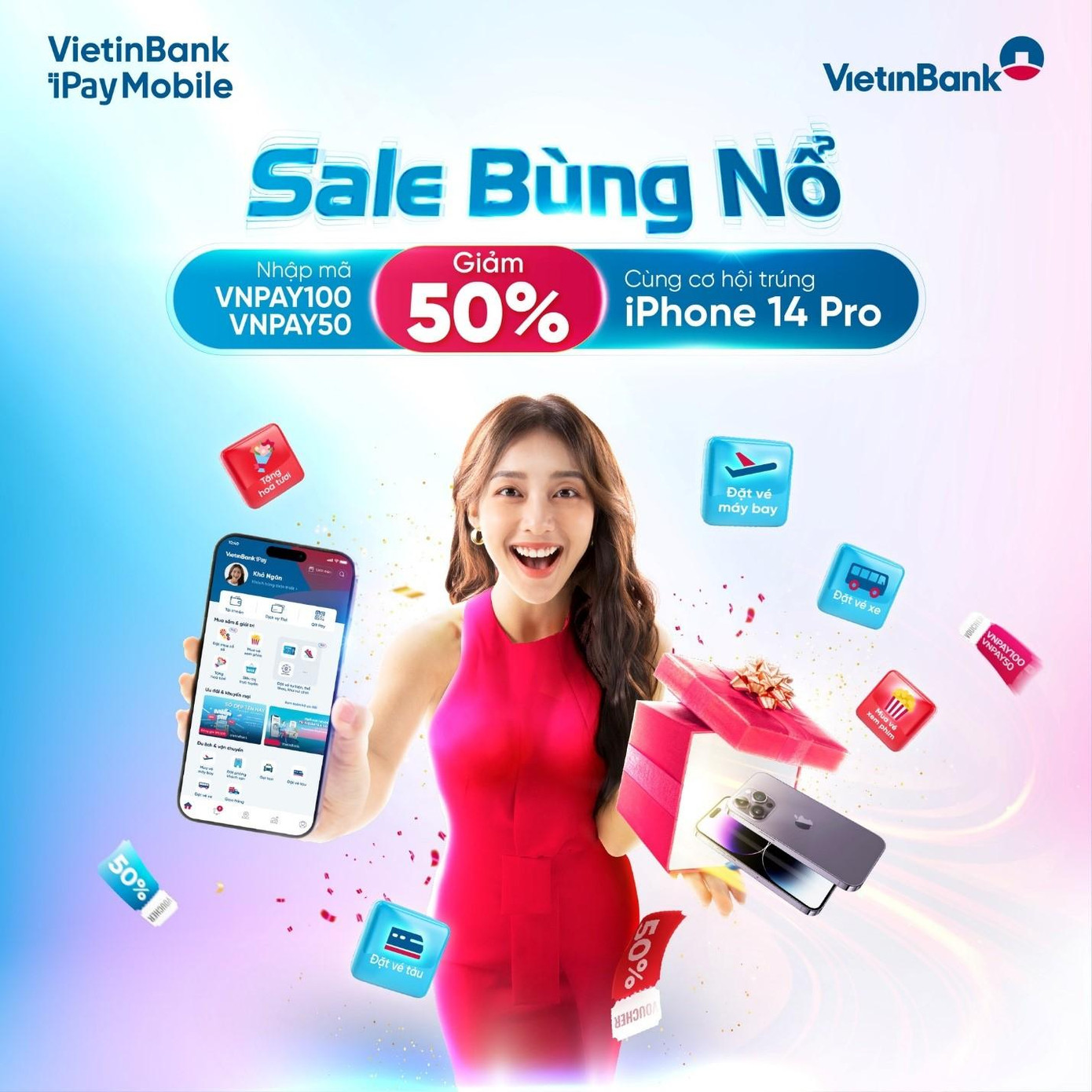 Chương trình “Sale Bùng nổ” trên VietinBank iPay Mobile. Chương trình “Sale Bùng nổ” trên VietinBank iPay Mobile.