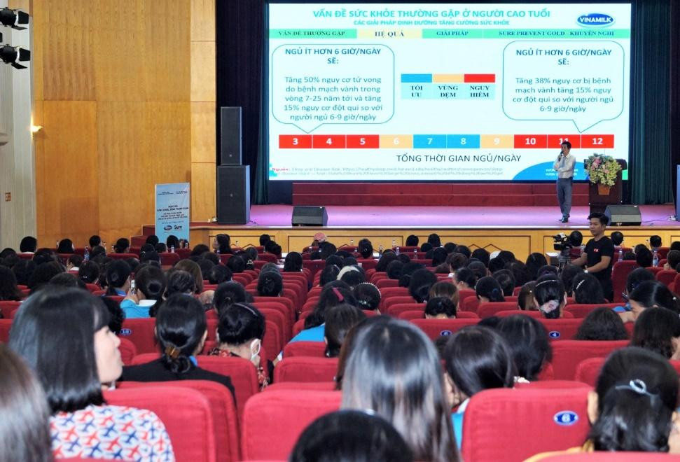 Bác sĩ Nguyễn Vũ Linh – Trưởng Trung tâm Dinh dưỡng công ty Vinamilk chia sẻ các vấn đề thường gặp ở người cao tuổi.